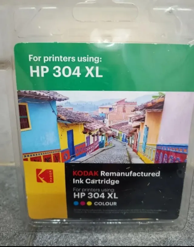 Cartucho HP 304 XL precintado color kodak