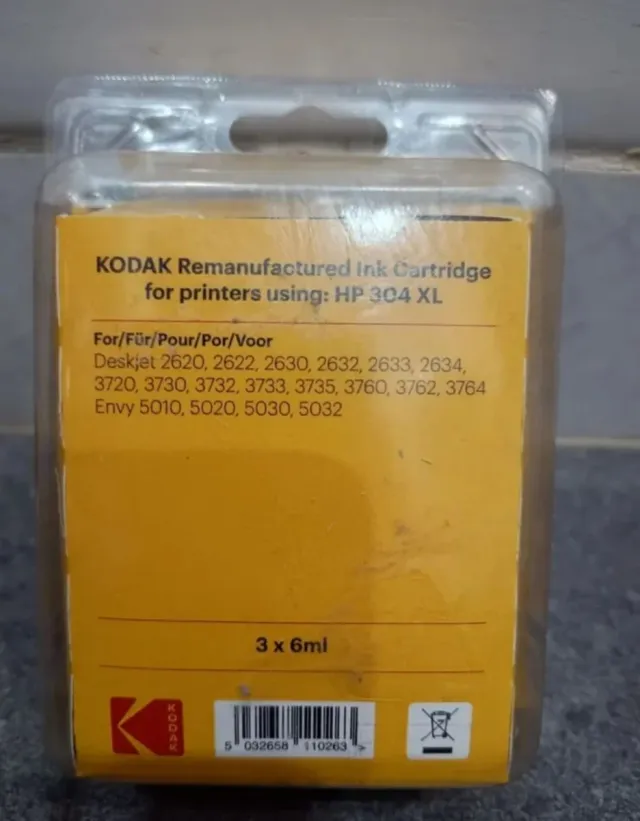 Cartucho HP 304 XL precintado color kodak
