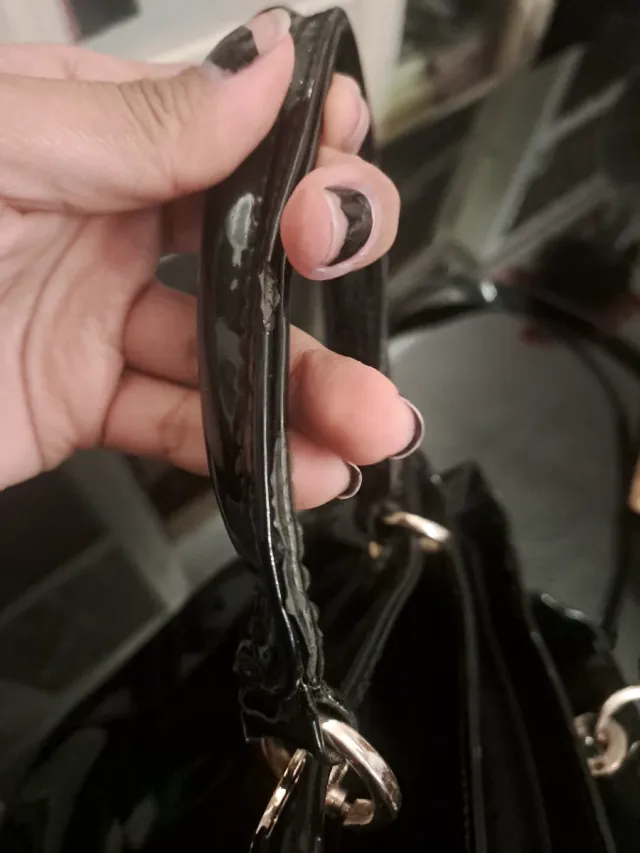 Bolso Grande Charol Negro