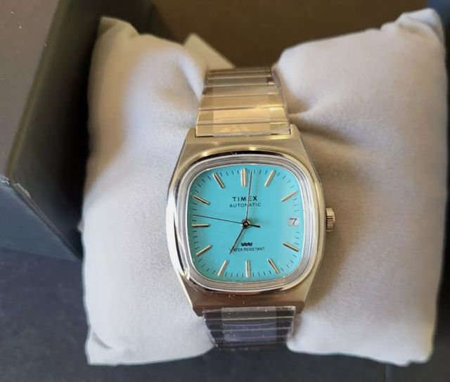 Reloj Timex TW2Y07300 Acero Inoxidable Azul Claro