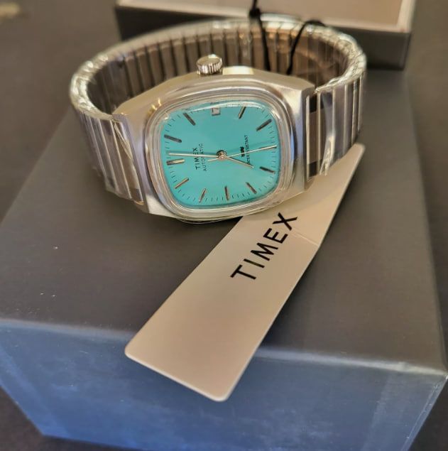Reloj Timex TW2Y07300 Acero Inoxidable Azul Claro