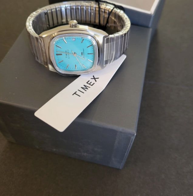 Reloj Timex TW2Y07300 Acero Inoxidable Azul Claro