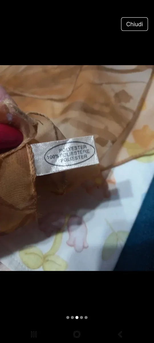 Fazzoletto da collo donna beige e marrone