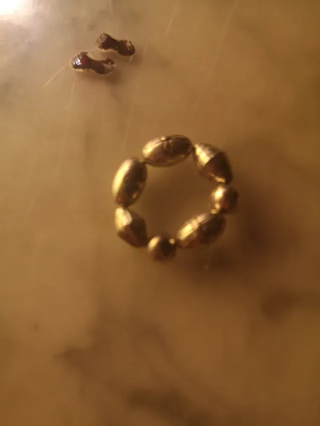 Anillo hecho a mano dorado