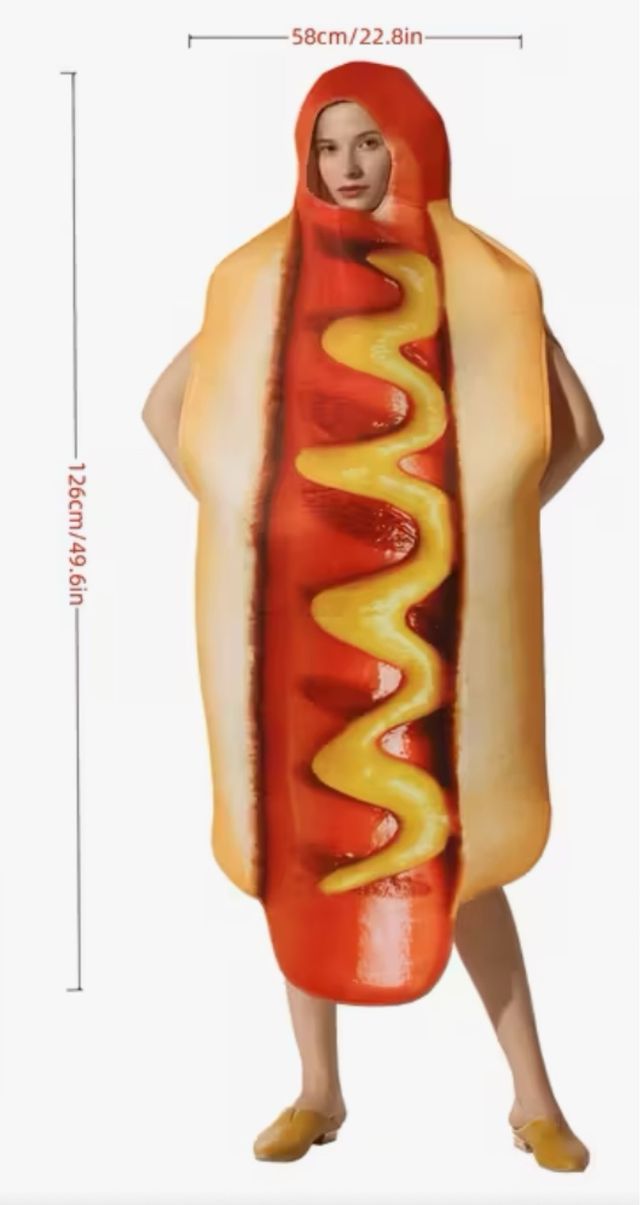 Disfraz Hot Dog Talla Única divertido