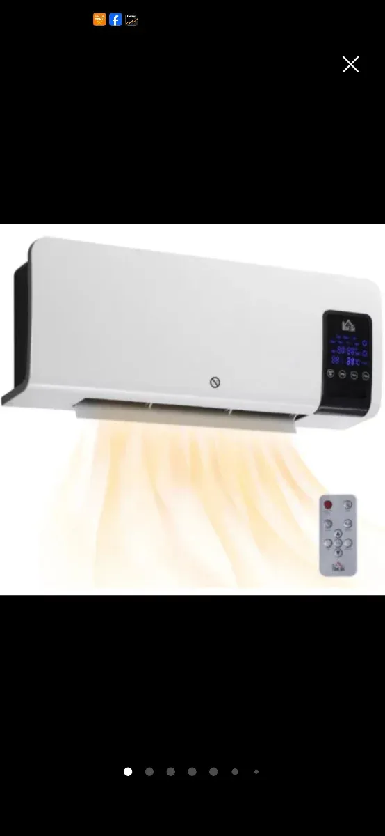 Calefactor eléctrico con mando a distancia