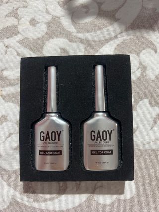 GAOY Base y Top Coat Uñas Gel Semipermanente
