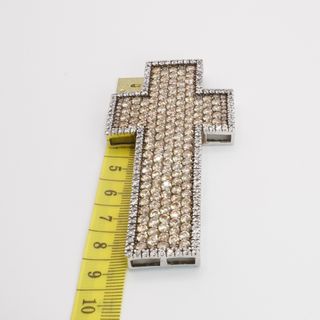 Ciondolo Croce Argento 925 Zirconi