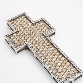 Ciondolo Croce Argento 925 Zirconi