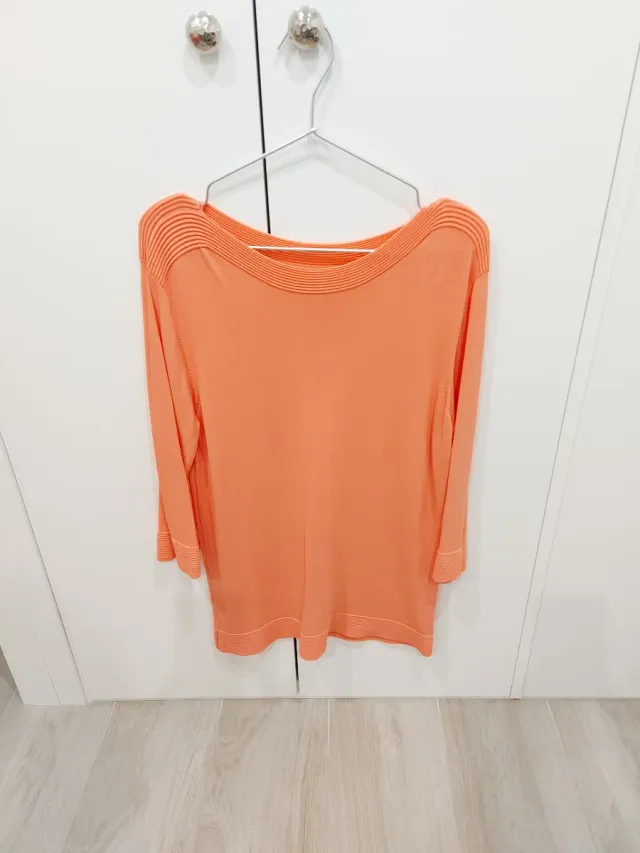 Jersey fino manga 3/4 color salmón