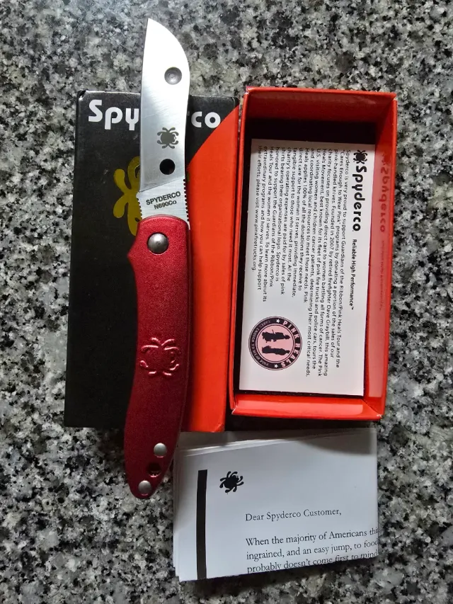 Canivete Spyderco Novo Vermelho