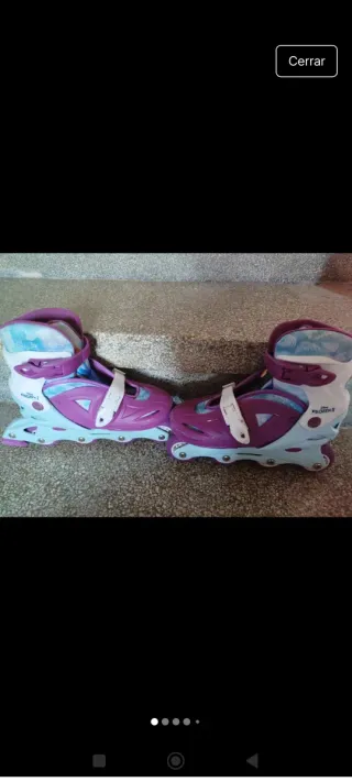 Patines Frozen niña y casco