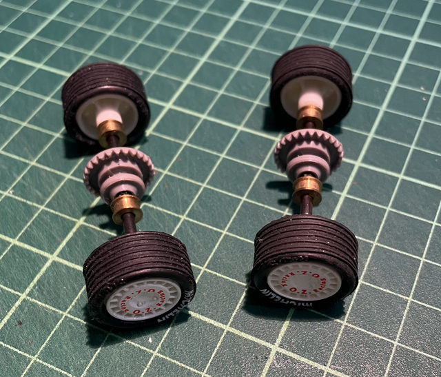 Par Ejes Scalextric O.Z. Llantas