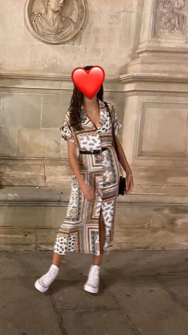 Vestido estampado multicolor