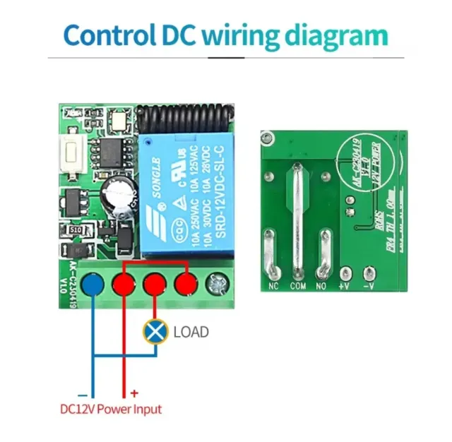 INTERRUPTOR DE CONTROL REMOTO INALÁMBRICO DE 433Mh
