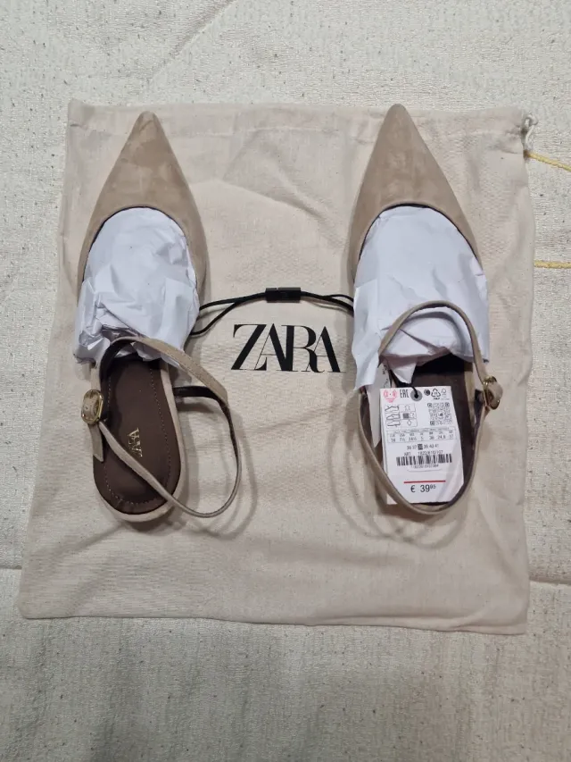 Zapatos Zara Mujer Talla 38 Beige