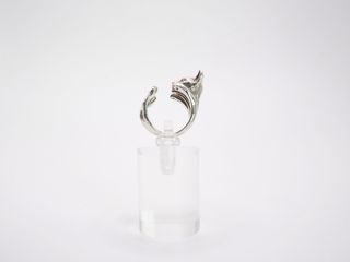 Anello Gatto Argento 925 Artigianale
