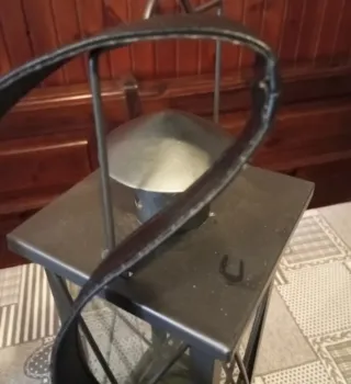 Borsetta bicolore nero e cuoio