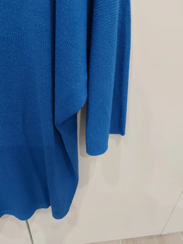 Jersey Mulaya punto fino manga 3/4 azul