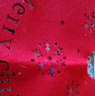 Tappeto Albero Natale Rosso