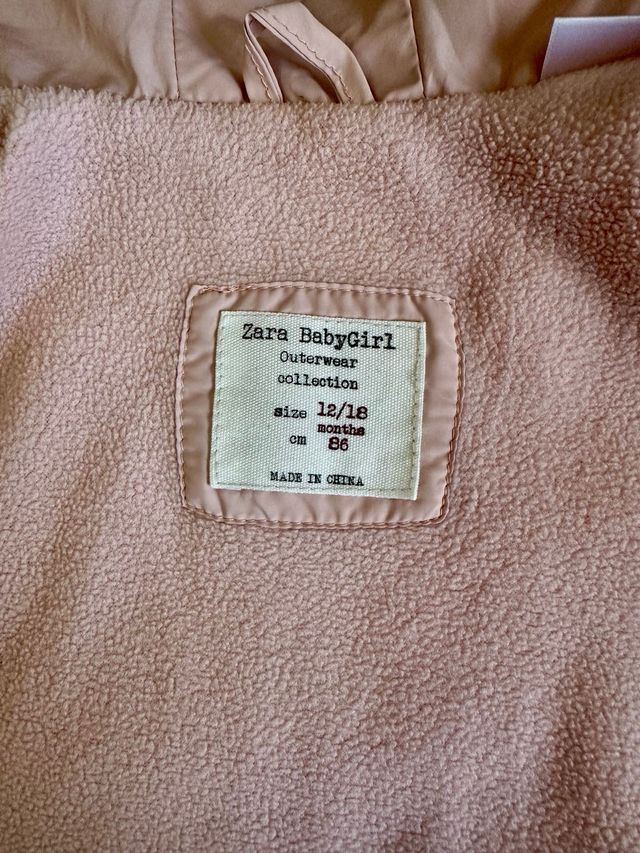 Chaquetón abrigo bebé niña 12-18 meses