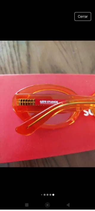 Gafas Sol Gate Studio Montura Pasta Naranja