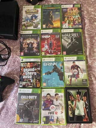 Xbox 360 + 2 Mandos + Juegos + Kinect