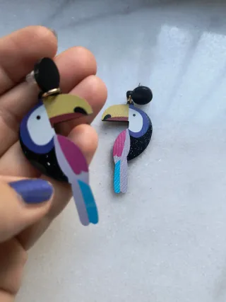 Pendientes Tucán Multicolor