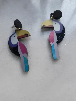 Pendientes Tucán Multicolor