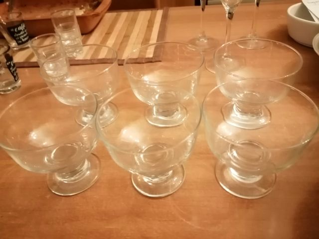 Set da 6 coppette in vetro