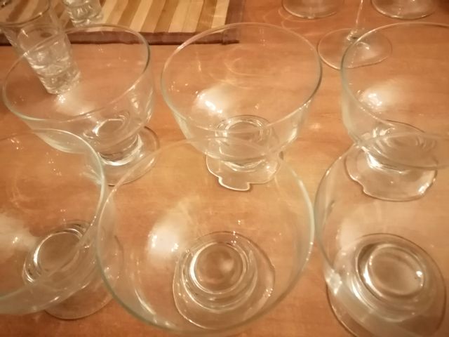 Set da 6 coppette in vetro