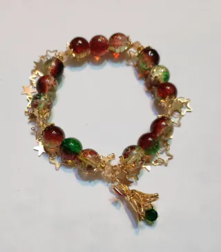 Pulsera con estrellas y colgante