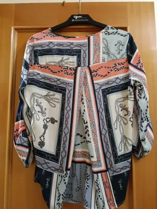 Blusa Stradivarius Talla L Estampado Marinero