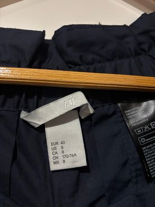 Falda H&M azul elegante