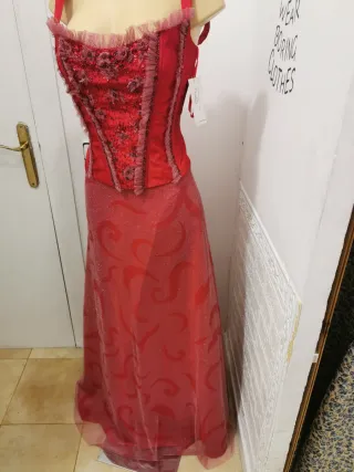 Conjunto Alta Costura Talla 38 Rojo