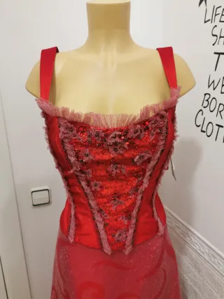 Conjunto Alta Costura Talla 38 Rojo