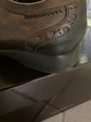 Scarpe Fabi Pelle Marrone/Nero Tg 40