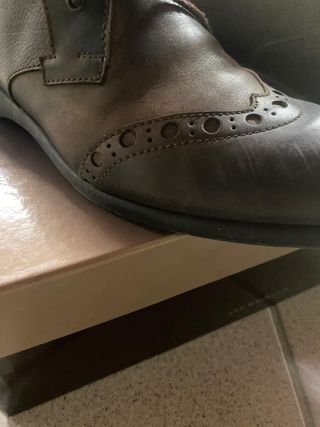 Scarpe Fabi Pelle Marrone/Nero Tg 40