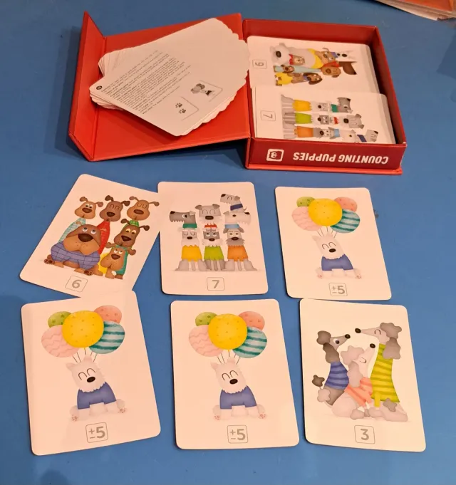Juego de cartas Counting Puppies