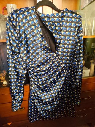 Vestido Zara Estampado Geométrico