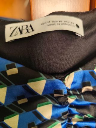 Vestido Zara Estampado Geométrico