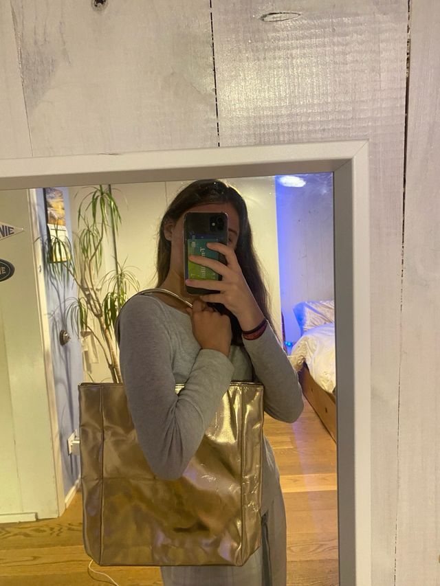 Bolso Swarovski Dorado