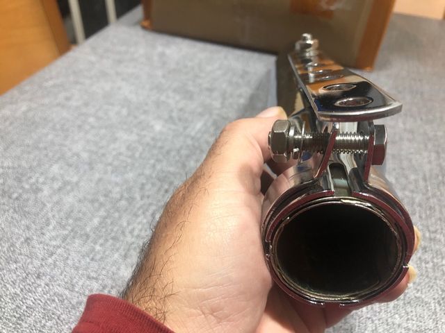 Tubo de escape Harley retro cromado