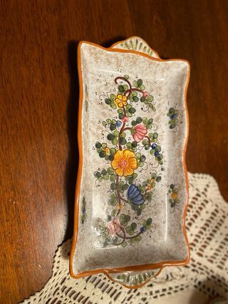 Set 2 tazzine in ceramica decorate