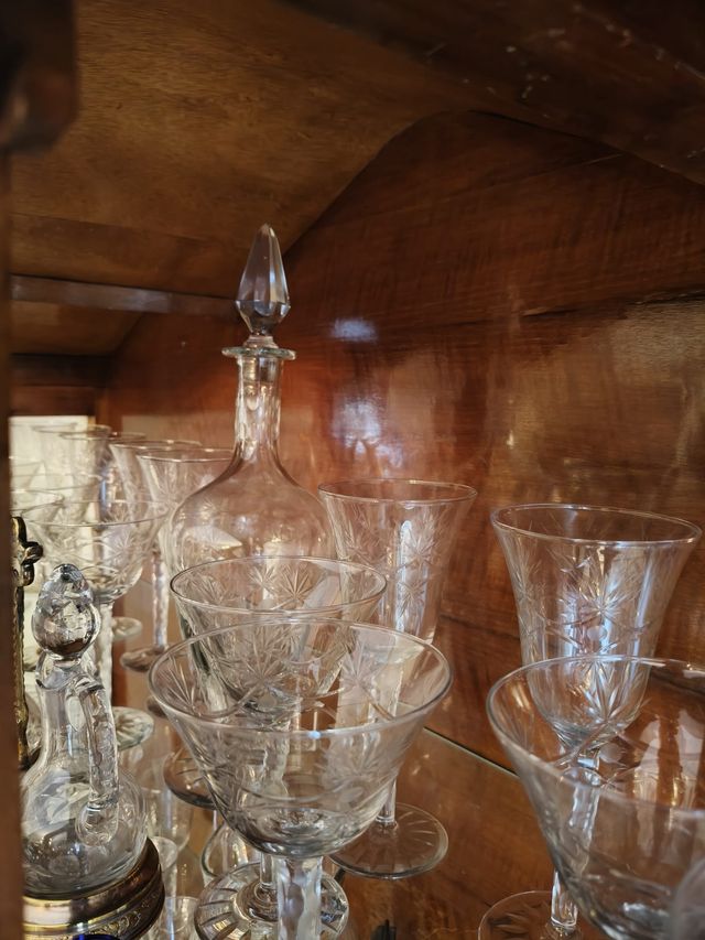 Juego de Cristalería Tallada