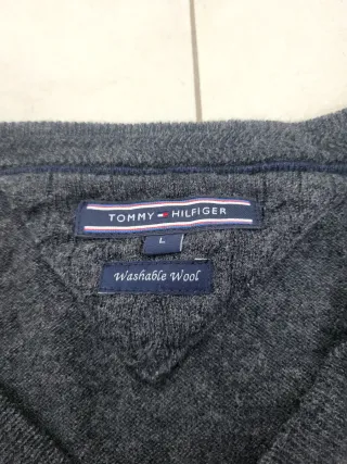 Jersey Gris Tommy Hilfiger V-Neck