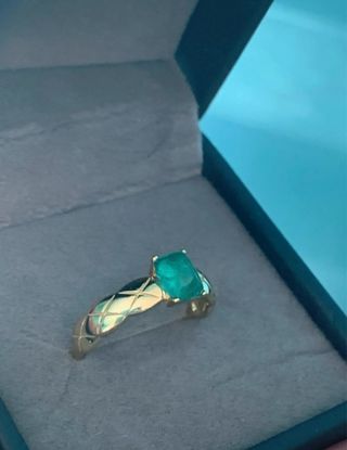 Anillo Esmeralda Certificada GRC