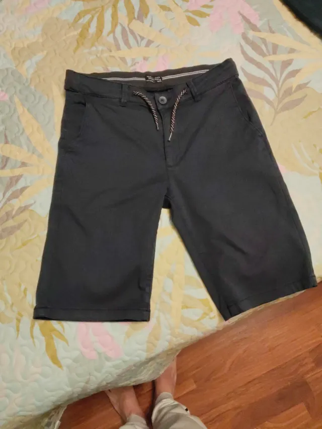 Pantalón corto vestir azul marino T14