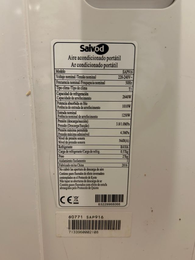 Pingüino Aire Acondicionado Saivod