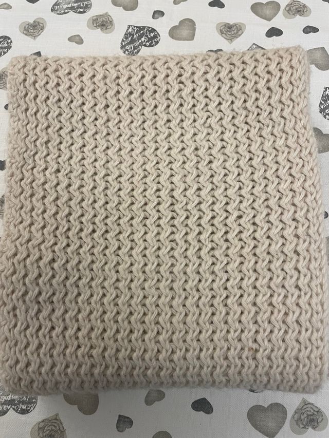 Sciarpa in lana beige